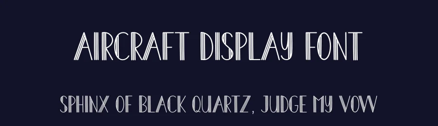 Aircraft Display Font by creativeletter — Display Font — thumbnail 2