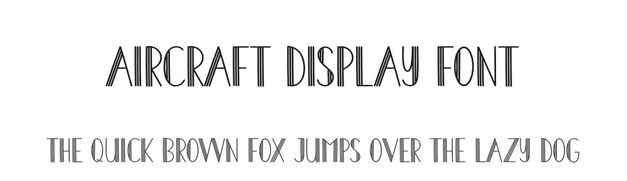 Aircraft Display Font by creativeletter — Display Font