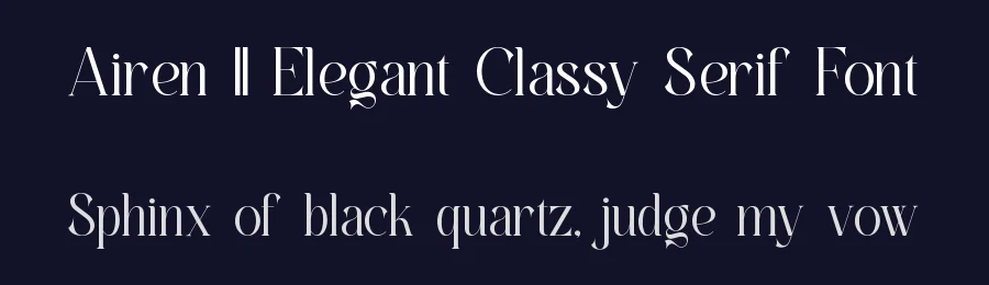 Airen || Elegant Classy Serif Font by ErmediaStudio — Display Font — thumbnail 2