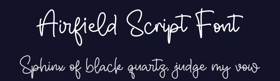 Airfield Script Font by letterfabric — Script Handwritten Font — thumbnail 2