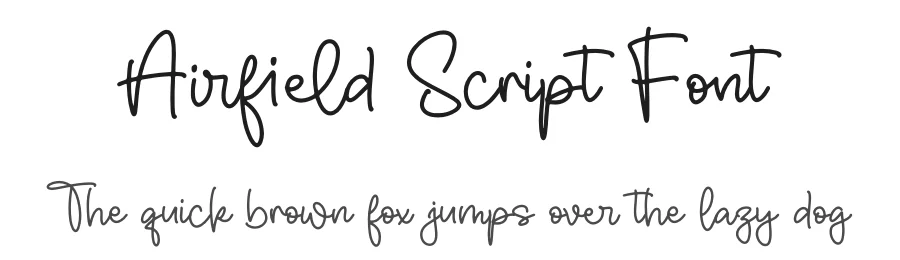 Airfield Script Font by letterfabric — Script Handwritten Font