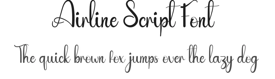 Airline Script Font by andikastudio — Script Handwritten Font