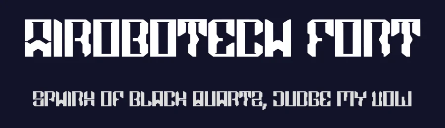 Airobotech Font by Dhabee — Display Font — thumbnail 2
