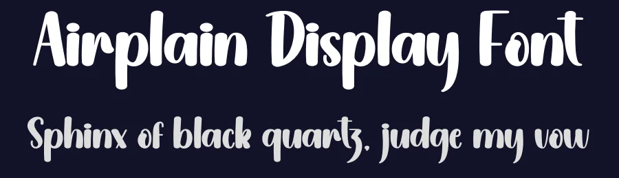 Airplain Display Font by creativeletter — Display Font — thumbnail 2