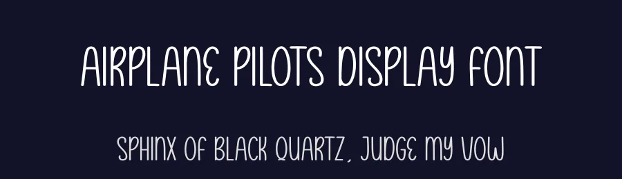 Airplane Pilots Display Font by andikastudio — Display Font — thumbnail 2