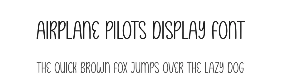 Airplane Pilots Display Font by andikastudio — Display Font
