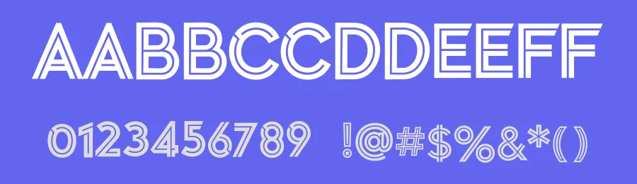 Airport 1967 – Jersey Number Font by vultype — Display Font — thumbnail 3