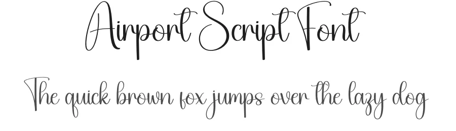 Airport Script Font by Kecimpring — Script Handwritten Font