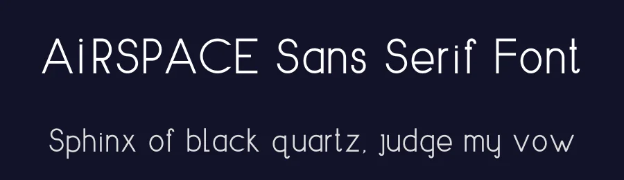 AIRSPACE Sans Serif Font by Ivanna-Ivashka — Sans Serif Font — thumbnail 2