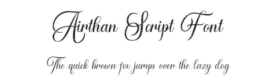 Airthan Script Font by yontype — Script Handwritten Font