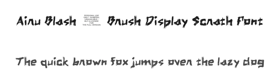 Airu Blash – Brush Display Scrath Font by ArtiXLabs — Decorative Font
