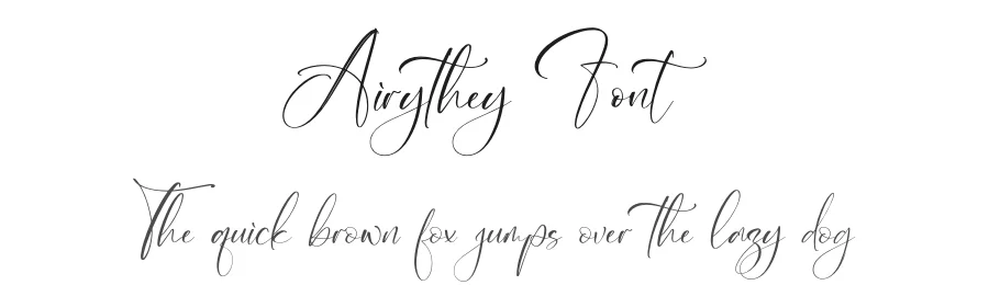Airythey Font by letterfabric — Script Handwritten Font