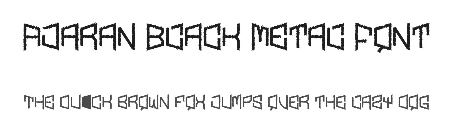 Ajaran Black Metal Font by noahtype — Blackletter Font