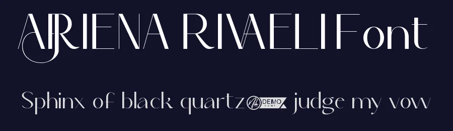 Ajriena Rivaeli Font by nihstudio — Display Font — thumbnail 2