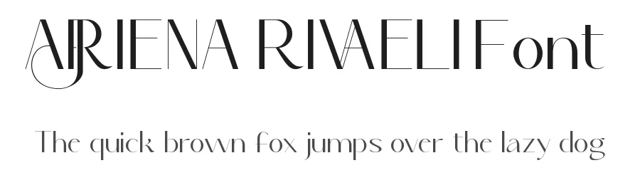Ajriena Rivaeli Font by nihstudio — Display Font