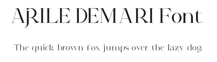 Ajrile Demari Font by VinType — Display Font