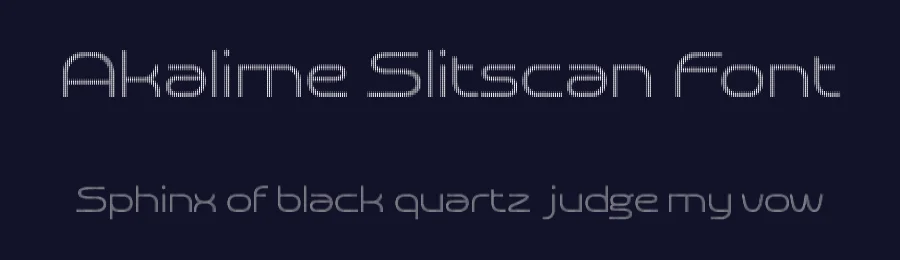 Akalime Slitscan Font by craftsupplyco — Display Font — thumbnail 2