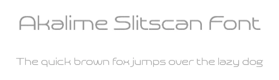 Akalime Slitscan Font by craftsupplyco — Display Font