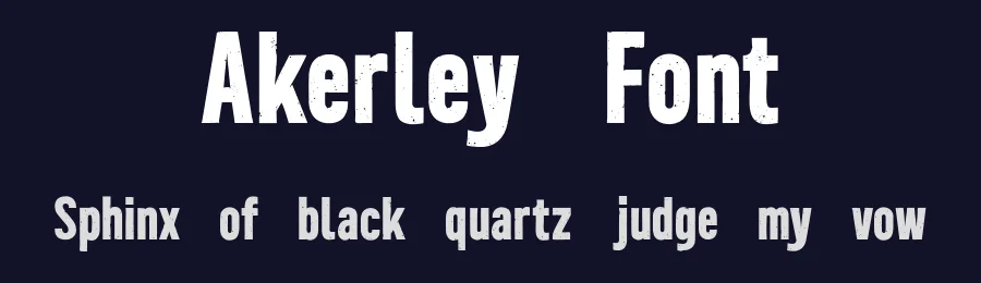 Akerley Font by Surplus Type Co — Sans Serif Font — thumbnail 2
