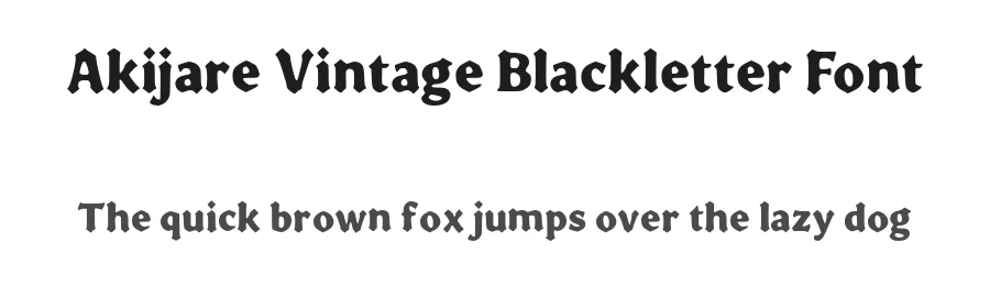 Akijare Vintage Blackletter Font by Mei Suseno — Decorative Font