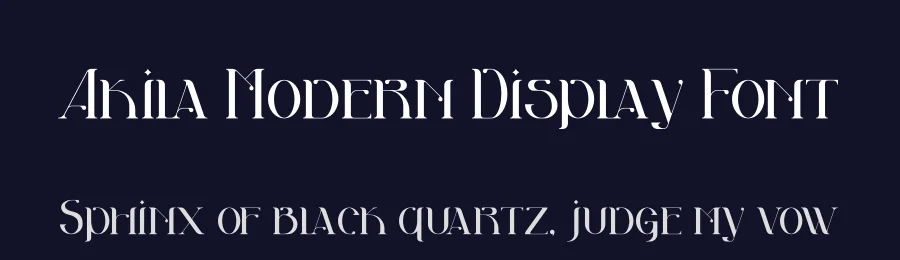 Akila Modern Display Font by Storytype — Decorative Font — thumbnail 2