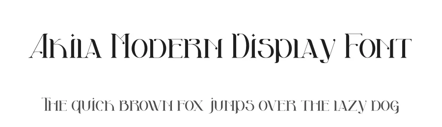 Akila Modern Display Font by Storytype — Decorative Font