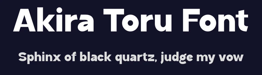 Akira Toru Font by MaikoHatta — Sans Serif Font — thumbnail 2