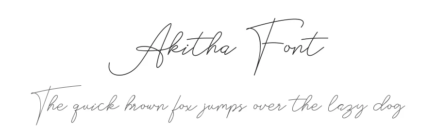 Akitha Font by SlideShoot — Script Handwritten Font