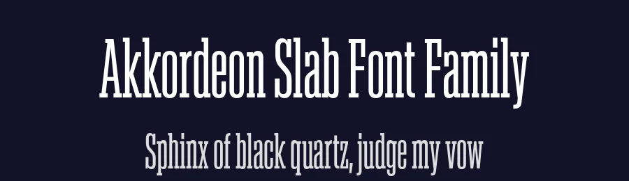Akkordeon Slab Font Family by Emtype Foundry — Slab Serif Font — thumbnail 2