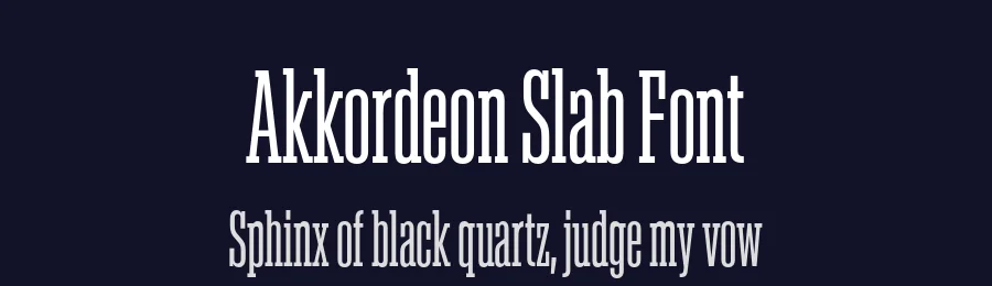 Akkordeon Slab Font by Emtype Foundry — Sans Serif Font — thumbnail 2