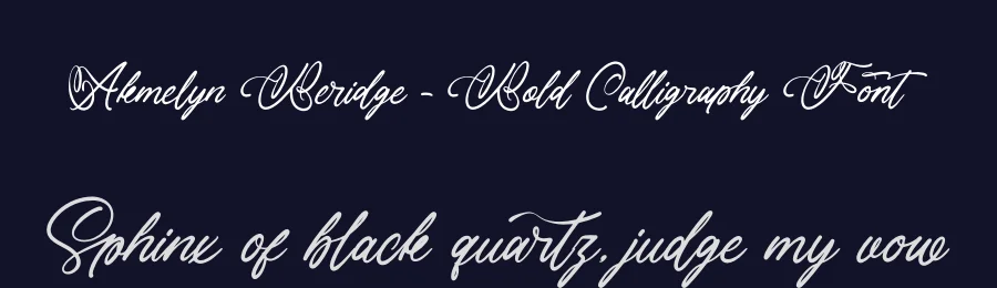 Akmelyn Beridge – Bold Calligraphy Font by letterenastudios — Script Handwritten Font — thumbnail 2