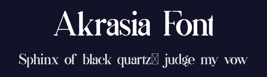 Akrasia Font by vp_creative_shop — Decorative Font — thumbnail 2