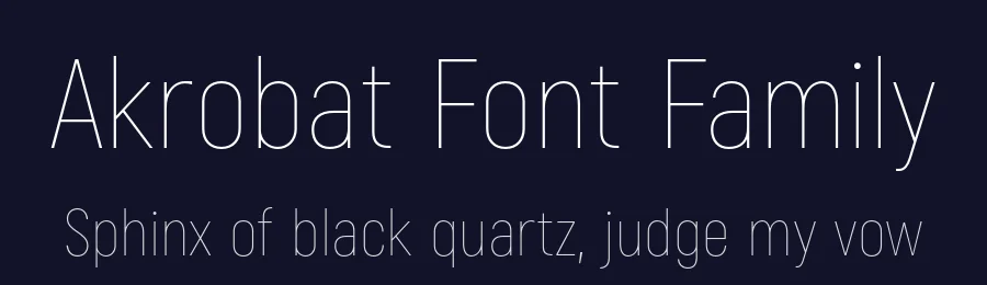 Akrobat Font Family by Plamen Motev — Sans Serif Font — thumbnail 2