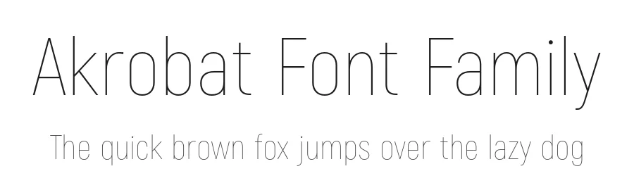 Akrobat Font Family by Plamen Motev — Sans Serif Font
