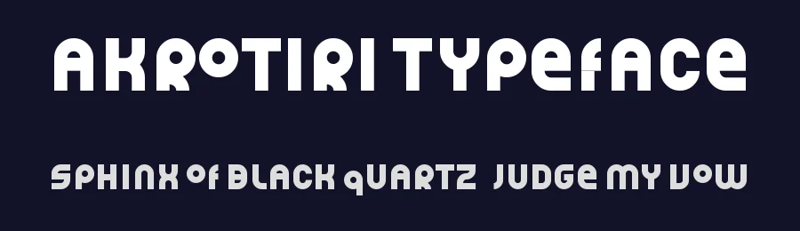 Akrotiri Typeface by Ilya Zakharov — Sans Serif Font — thumbnail 2