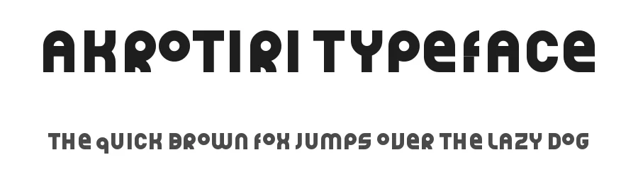 Akrotiri Typeface by Ilya Zakharov — Sans Serif Font