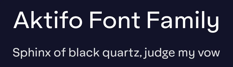 Aktifo Font Family by Degarism Studio — Sans Serif Font — thumbnail 2
