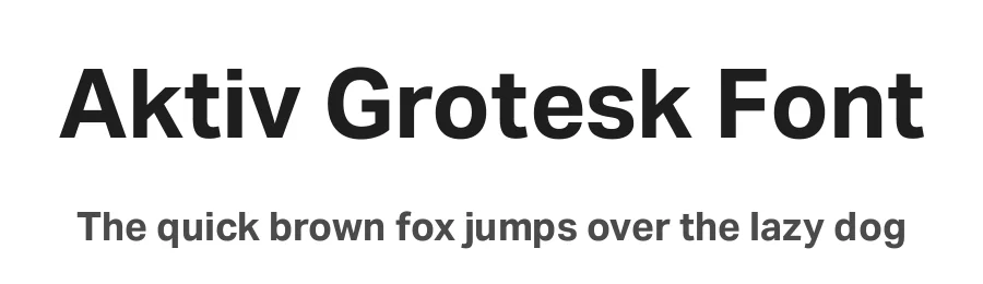Aktiv Grotesk Font by daltonmaag β Sans Serif Font