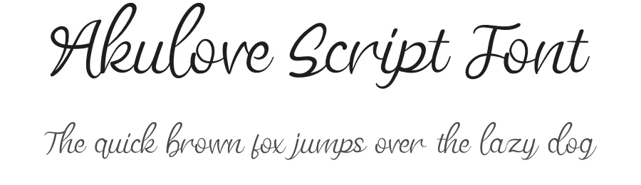 Akulove Script Font by andikastudio — Script Handwritten Font