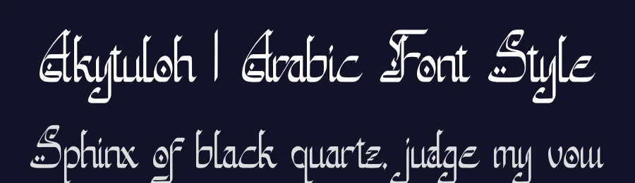 Akytuloh | Arabic Font Style by Denustudios — Script Handwritten Font — thumbnail 2
