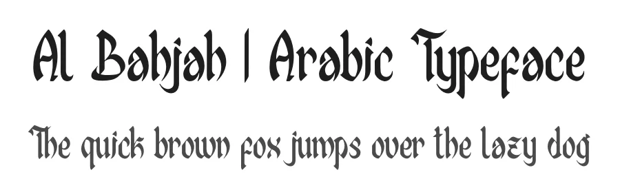Al Bahjah | Arabic Typeface by Denustudios — Script Handwritten Font