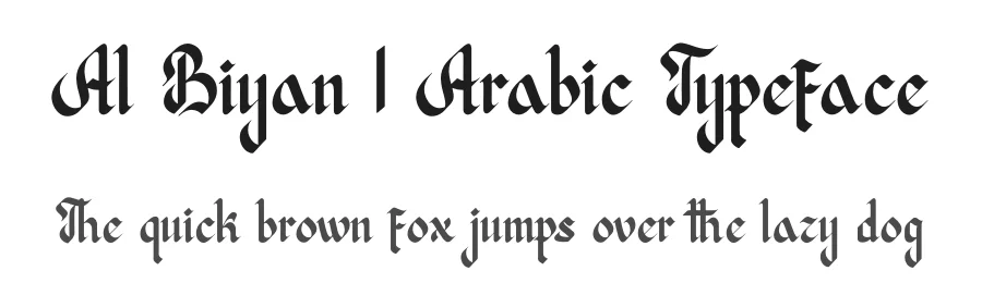 Al Biyan | Arabic Typeface by Denustudios — Script Handwritten Font