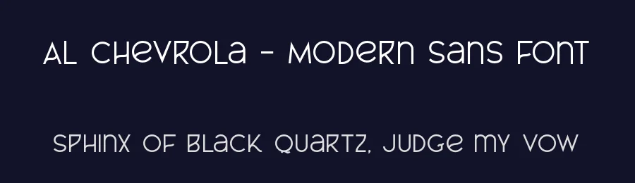 Al Chevrola – Modern Sans Font by Aluyeah Studio — Display Font — thumbnail 2