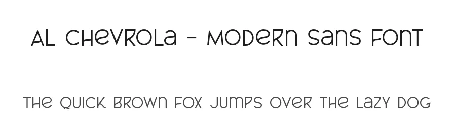 Al Chevrola – Modern Sans Font by Aluyeah Studio — Display Font