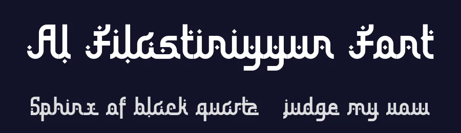 Al Filastiniyyun Font by Aksapix_Type — Display Font — thumbnail 2