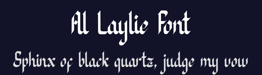Al Laylie Font by Denustudios — Blackletter Font — thumbnail 2