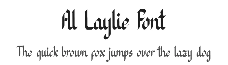 Al Laylie Font by Denustudios — Blackletter Font