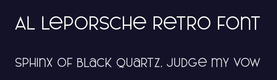 AL LePorsche Retro Font by Aluyeah Studio — Decorative Font — thumbnail 2