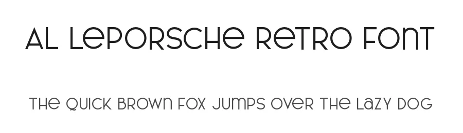 AL LePorsche Retro Font by Aluyeah Studio — Decorative Font