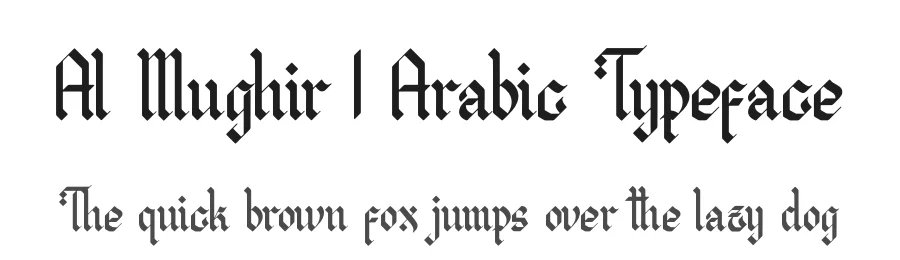 Al Mughir | Arabic Typeface by Denustudios — Script Handwritten Font